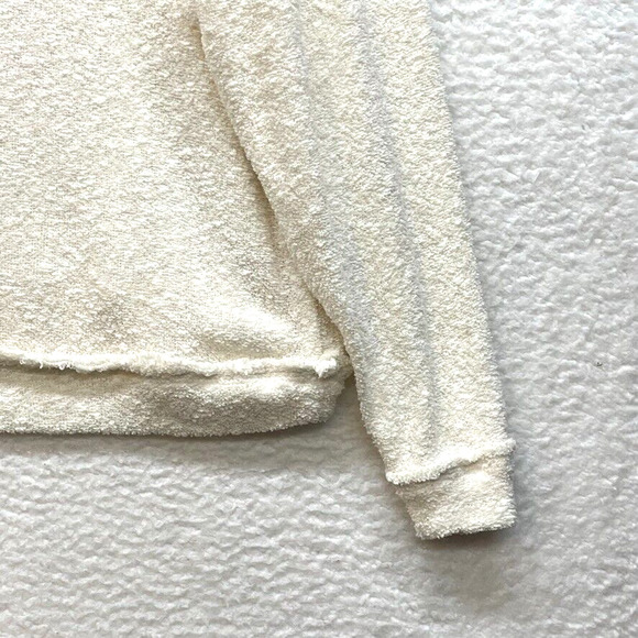 Free People Beach Sweater Womens Extra Small Cream Cozy Fall Minimalist Basic - Picture 4 of 11